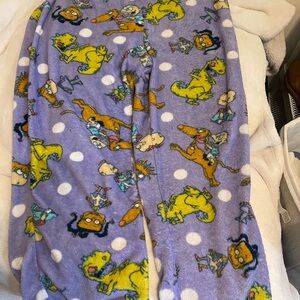 Purple and Yellow Cartoon Duck Pajamas